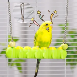 Birds and Parrot Toys Swinging Birdcage Decoration Bird Accessories Chewable Hanging Perch