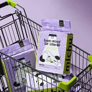 Mixed Tofu Cat Litter Heavy Duty Flushable Kitty Litter 5.5Lb 88Oz 2 Pack Original Color Absorbent Clumping Natural Material fo