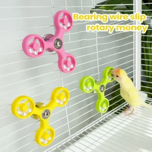 Chew bird toy, parrot toy, fun spinning windmill bird toy, parrot interactive toy for relaxation, birdcage accessory