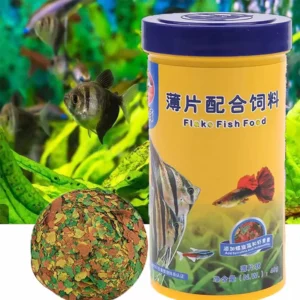 NEW Healthy Fish Food Flakes Fish Food Coloring and Brightening Feed High-nutrient Tropical Fish Growth 40g/bottles