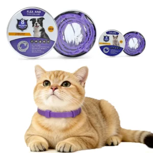 1 Pc Pet Flea Collars Cat & Dog Safe Effective External Deworming Neck Collars Calming  Cat Anxiety Relief Stress