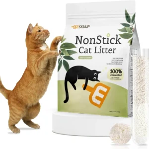 Non-Stick Ultra Clumping Tofu Cat Litter with Cassava,Plant-Based Natural Ingredients, Lasts Twice as Long as Clay Litter