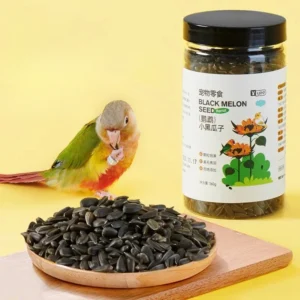 Parrot Melon Seeds Tiger Feed Bird Food Snacks Training Reward Food Black Pearl Oil Sunflower Small Melon Seeds Bird Food