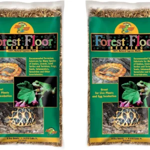 Premium Forest Floor Bedding, 8-Quart Size, Pack of 2 - Ideal for Reptile and Amphibian Habitats