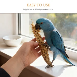 1 Pack Of 500g Parrot Snacks Ears Of Grain Millet Treat For Pet Birds Natural Dried Millet For Parakeets, Parrots, Cockatiels