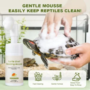 Turtle Cleaning Agent 100ml Compact Reptile Foaming Cleanser Turtle Cleaning Liquid for Indoor Office Dorm Apartment Living Room