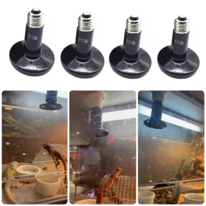 1Pc Thickened Reptile Heating Lamp 25/50/75/100/150/200W No Light Far Infrared Heater Bulb Turtle Snake Lizard Chick Lamp 220V