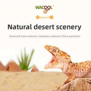 WACOOL Reptile Calcium Sand & Hibernation Kit, Terrarium Decor for Tortoise, Gecko and Lizard Winter Care