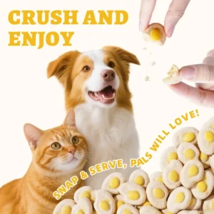 Freeze-Dried Egg & Chicken Pet Treats – 50g, Delicious Taste，Dog and Cat Foods