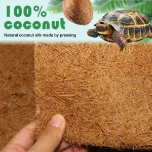 Pack Of 4 Natural Coconut Fiber Reptiles Carpet For Tortoises And Lizards Terrariums Bedding Mat Substrate Liner M4YD