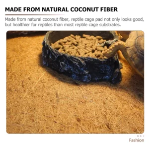 Natural Coconut Fiber Reptile Terrarium Carpet Liner Mat for Snake Lizard Tortoise Reptile Bedding Bearded Dragon Substrate
