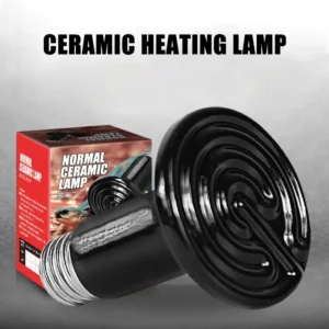 3PCS Reptiles Far Infrared Heating Bulb 220V/110V 25W 50W 75W 100W E27 Black Ceramic Heat Lamp for Turtle Snake Chameleon